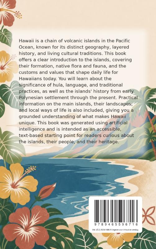 Achterkant van Discovering Hawaii