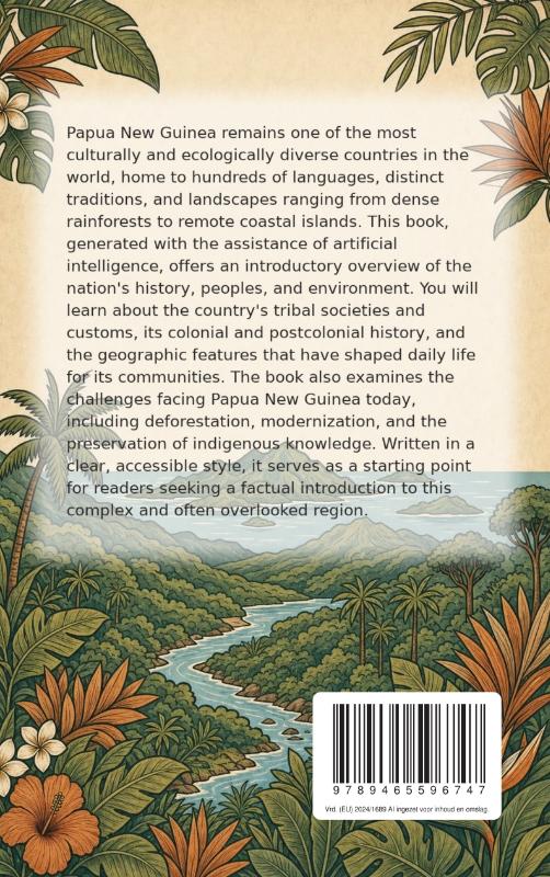 Achterkant van Discovering Papua New Guinea