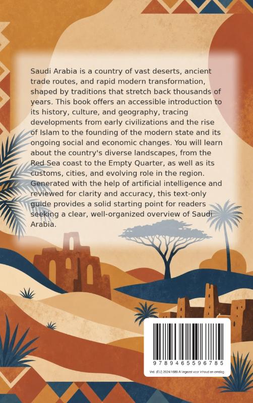 Achterkant van Discovering Saudi Arabia