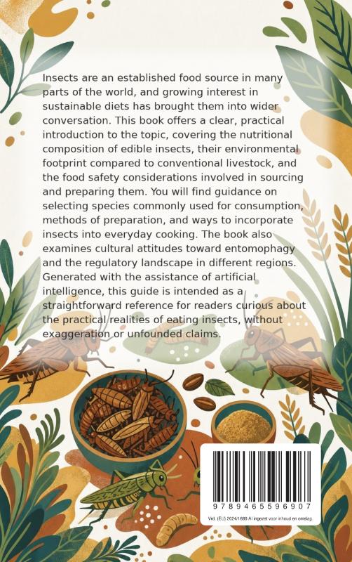 Achterkant van All About Eating Insects