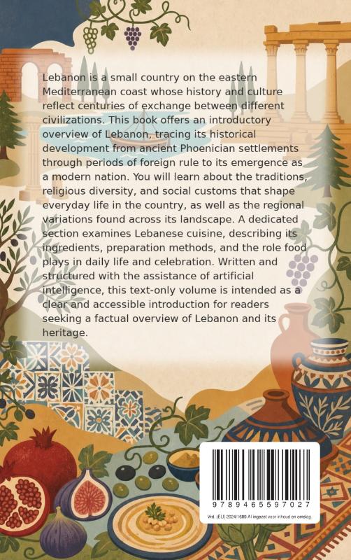 Achterkant van Discovering Lebanon