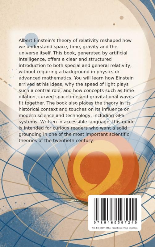 Achterkant van All About the Theory of Relativity