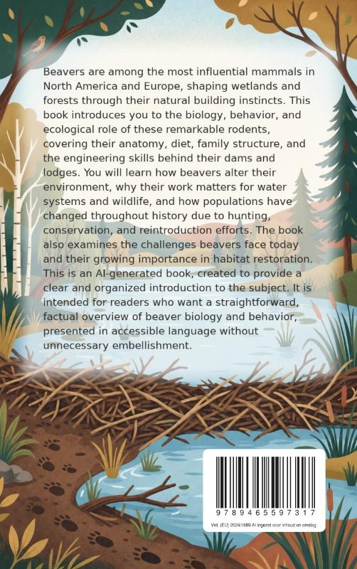 Achterkant van All About Beavers