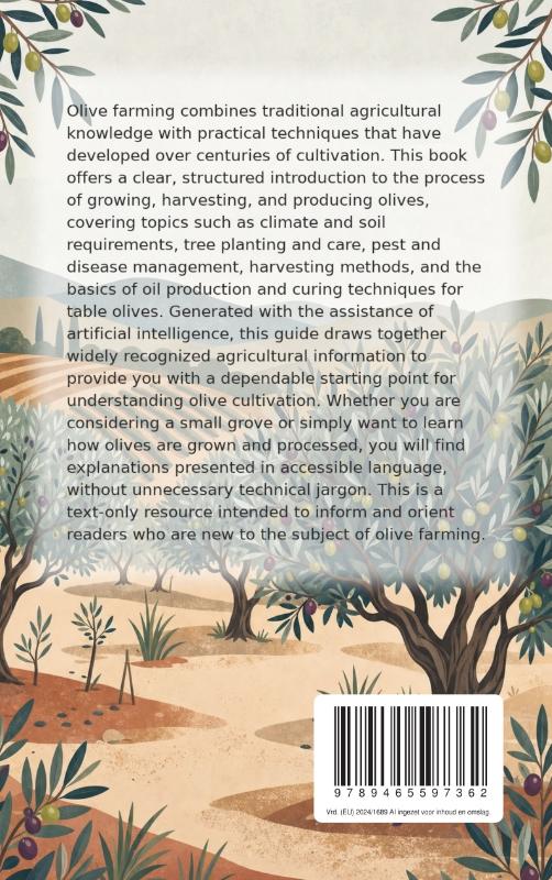 Achterkant van All About Olive Farming