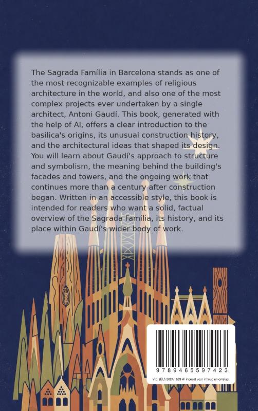 Achterkant van All About the Sagrada Família