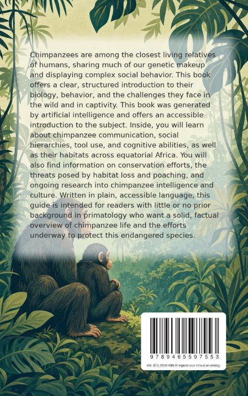 Achterkant van All About Chimpanzees