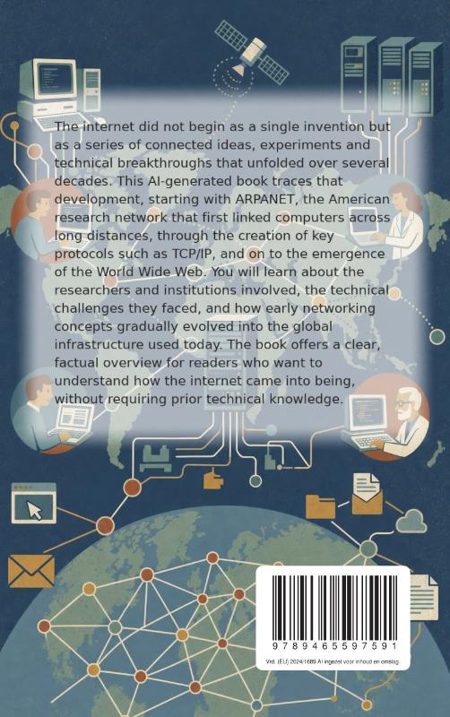 Achterkant van All About the Origins of the Internet