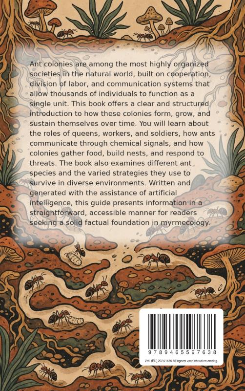 Achterkant van All About Ant Colonies