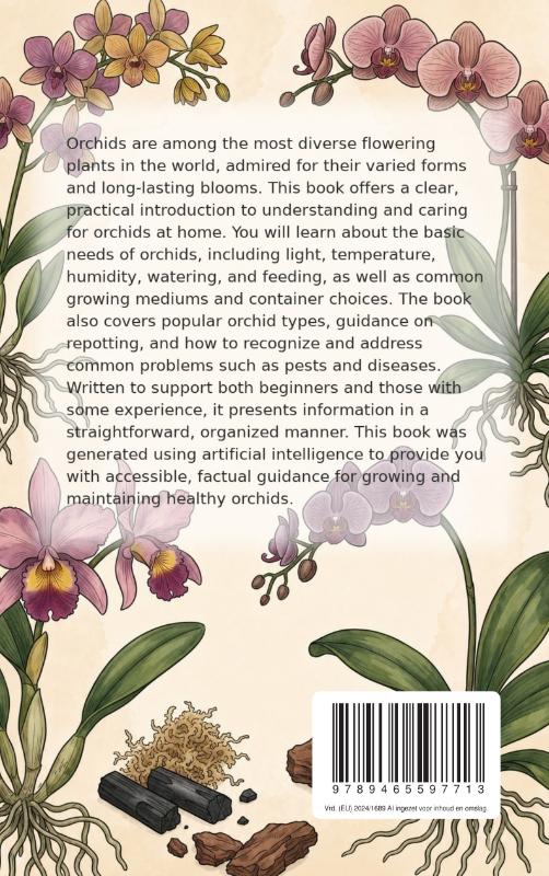 Achterkant van All About Orchids