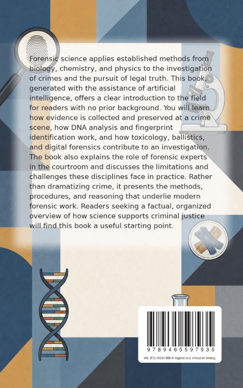 Achterkant van All About Forensic Science