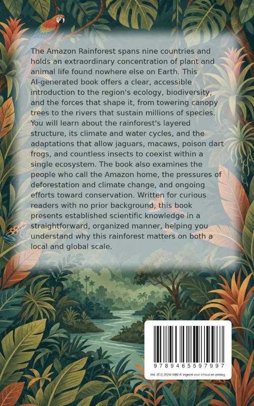 Achterkant van All About the Amazon Rainforest
