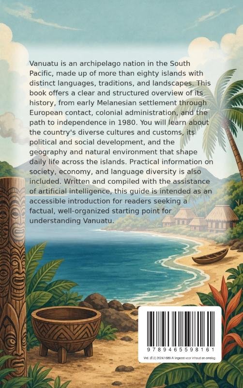 Achterkant van All About Vanuatu
