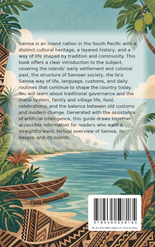 Achterkant van All About Samoa