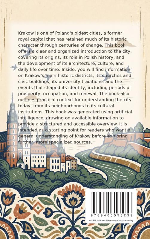 Achterkant van All About Krakow
