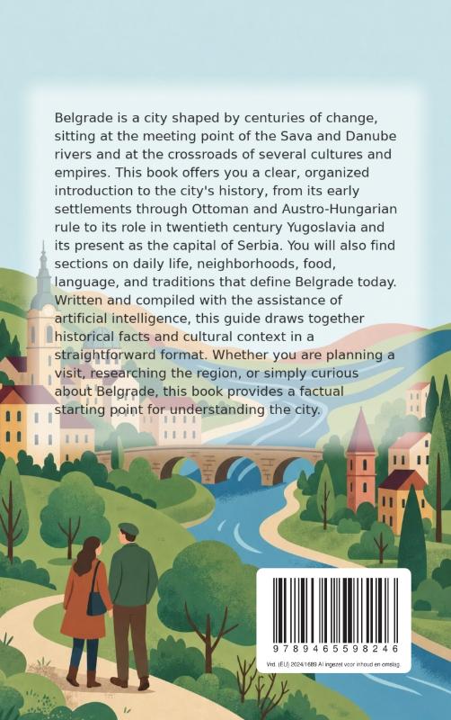 Achterkant van All About Belgrade