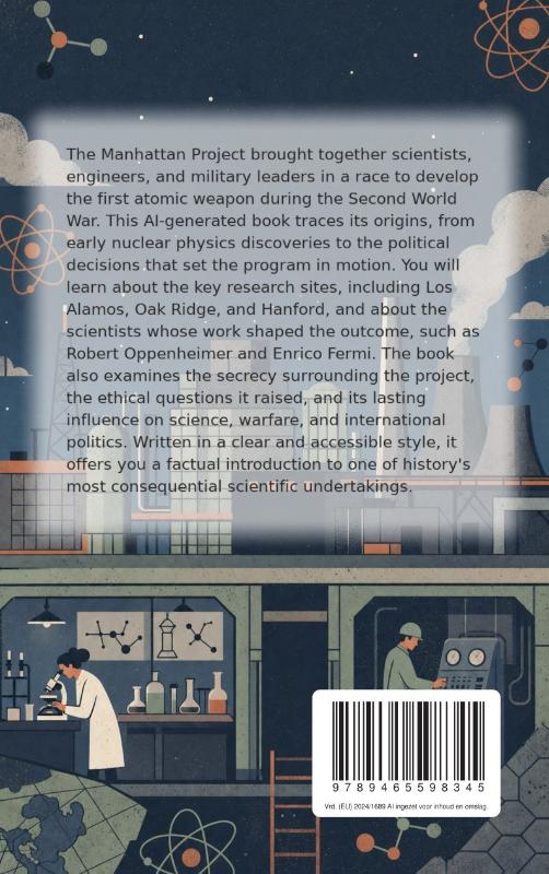Achterkant van All About the Manhattan Project