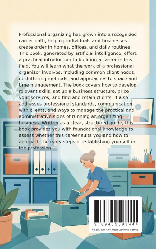 Achterkant van How to Become a Professional Organizer