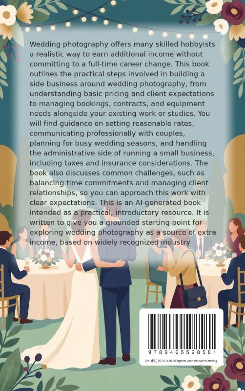 Achterkant van Earning Extra as a Wedding Photographer
