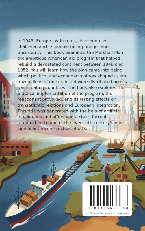 Achterkant van All About the Marshall Plan
