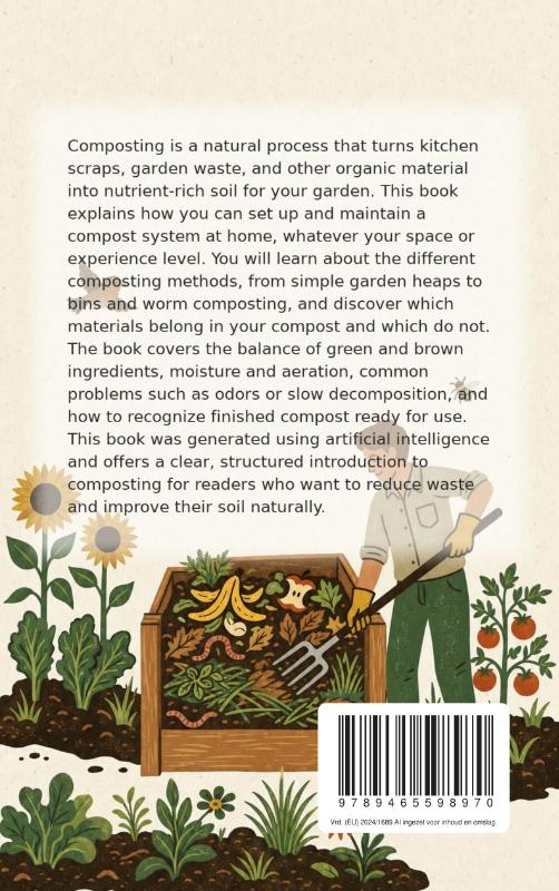 Achterkant van All About Making Your Own Compost