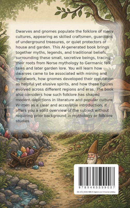 Achterkant van All About Dwarves and Gnomes