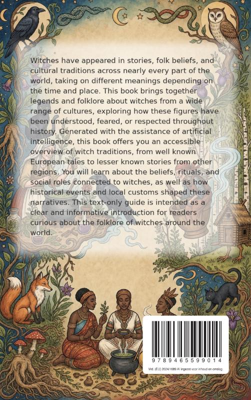 Achterkant van All About Witch Stories Worldwide