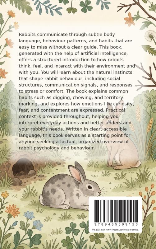 Achterkant van All About Rabbit Behaviour