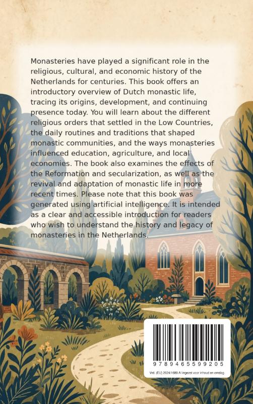 Achterkant van All About Dutch Monasteries