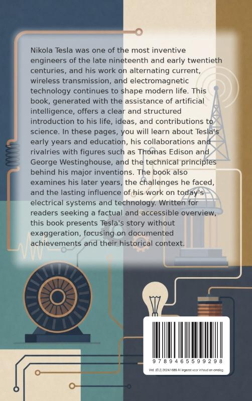 Achterkant van All About Nikola Tesla
