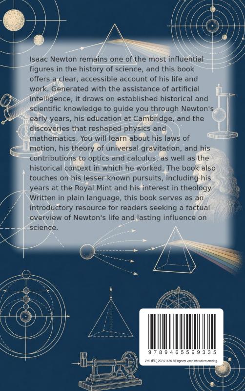 Achterkant van All About Isaac Newton