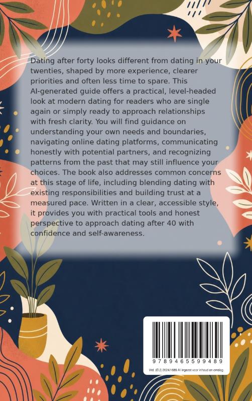 Achterkant van The Art of Dating in Your Forties