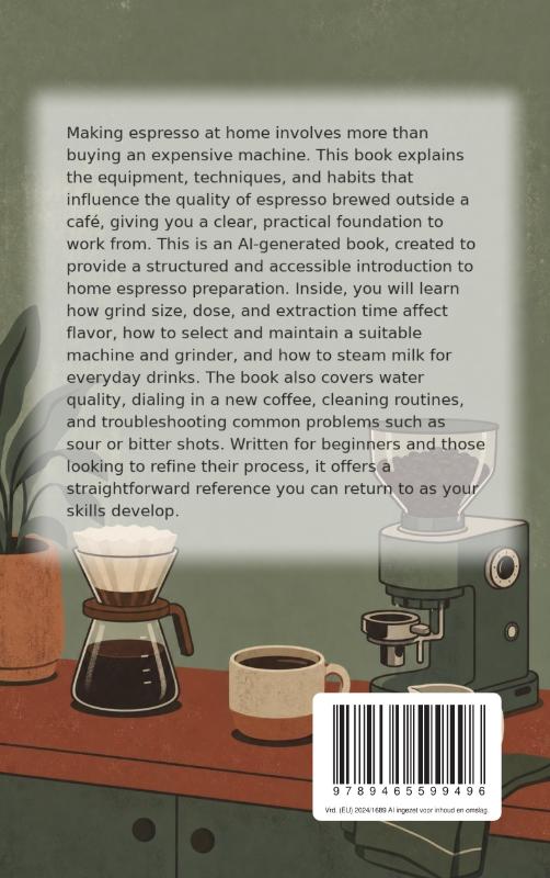 Achterkant van Home Barista Coffee