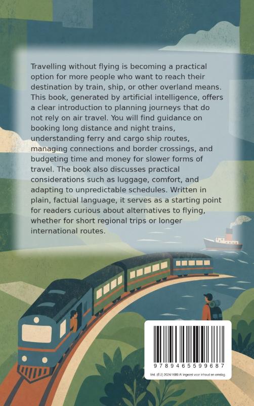 Achterkant van Travelling Without Flying