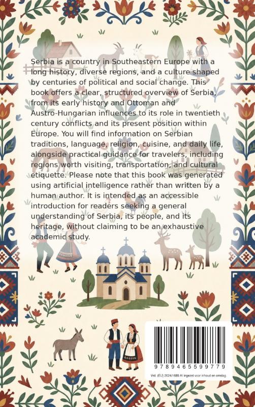 Achterkant van All About Serbia