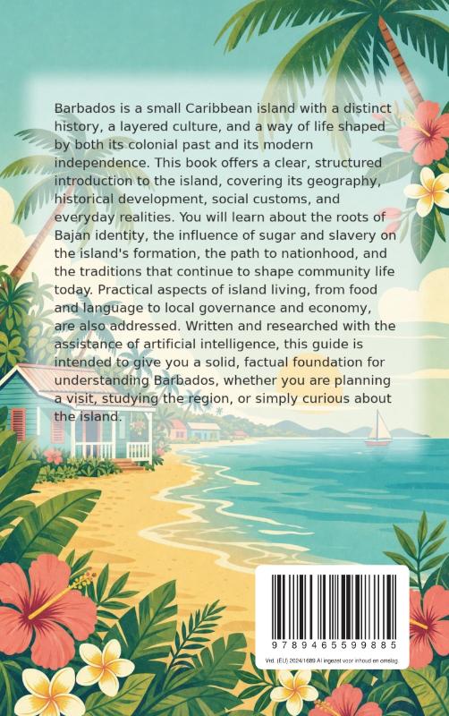 Achterkant van All About Barbados