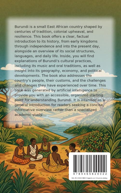 Achterkant van All About Burundi