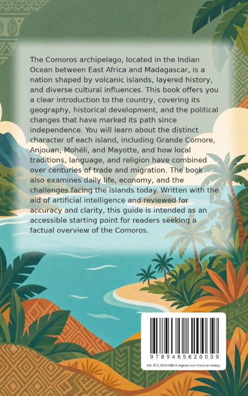 Achterkant van All About the Comoros