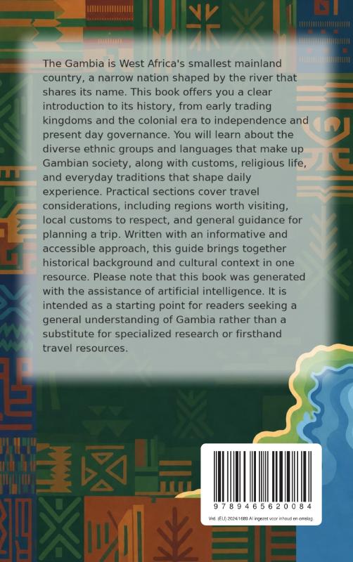 Achterkant van All About Gambia