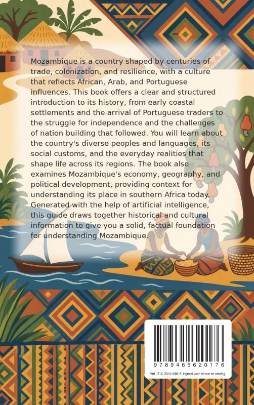 Achterkant van All About Mozambique
