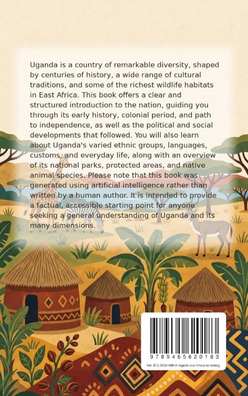 Achterkant van All About Uganda