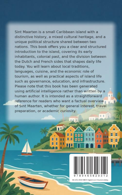 Achterkant van All About Sint Maarten