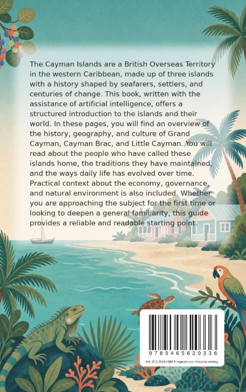 Achterkant van All About the Cayman Islands