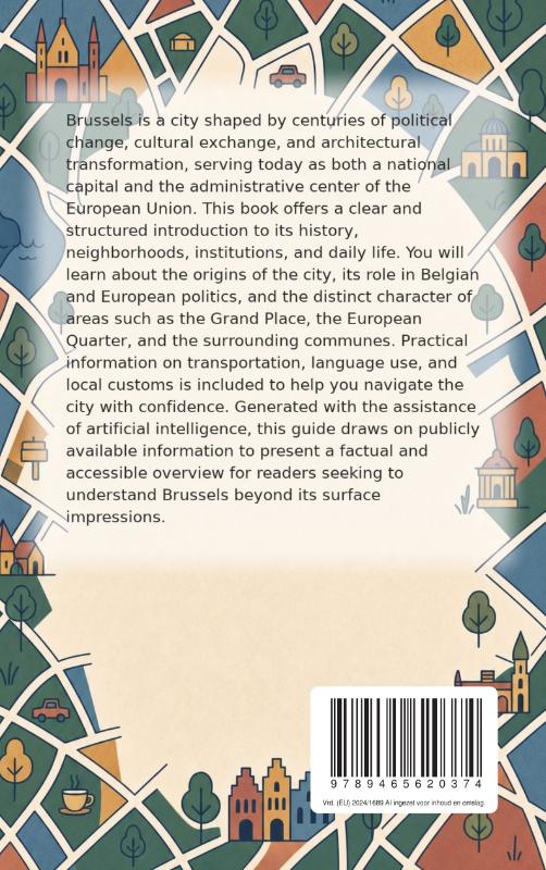 Achterkant van Discovering Brussels