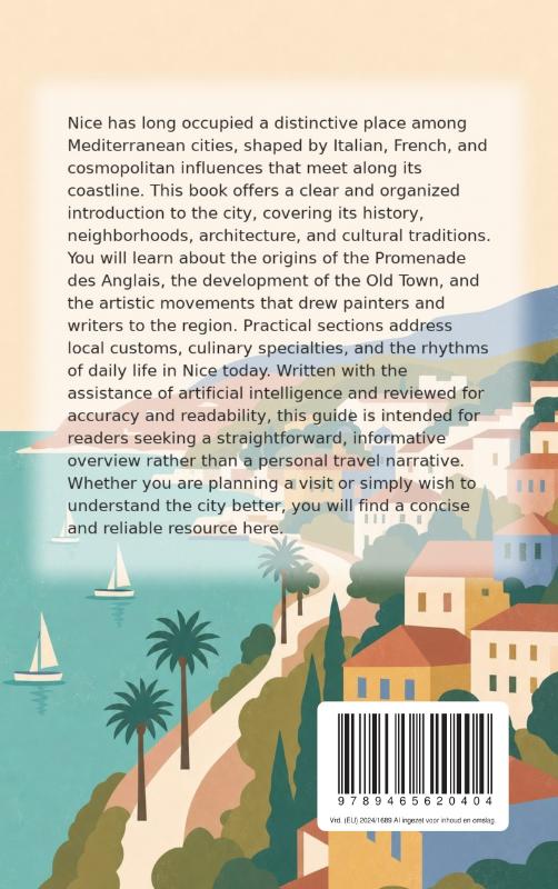 Achterkant van Discovering Nice