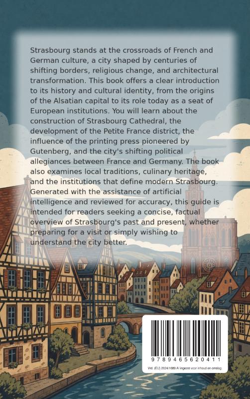 Achterkant van Discovering Strasbourg