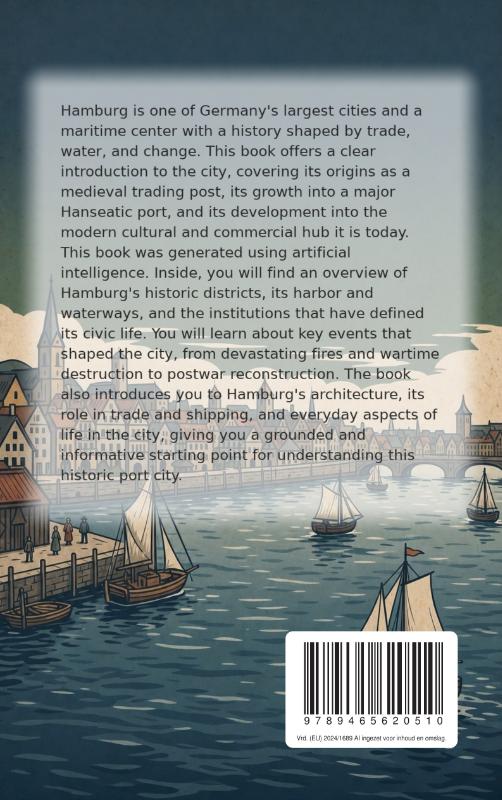 Achterkant van Discovering Hamburg