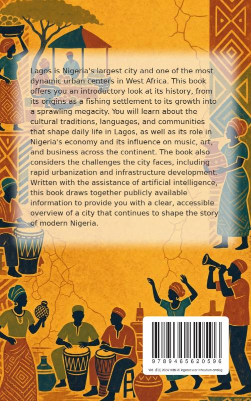 Achterkant van Discovering Lagos