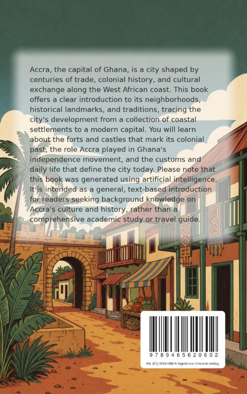 Achterkant van Discovering Accra