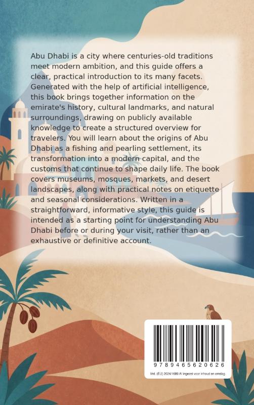 Achterkant van Discovering Abu Dhabi