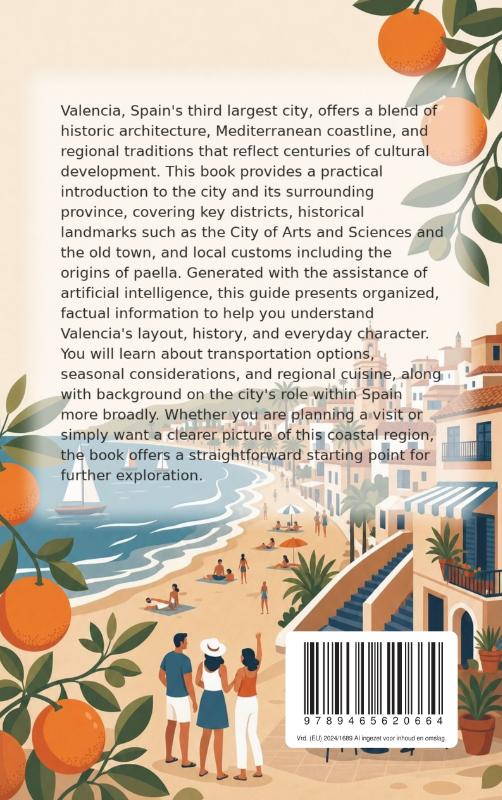 Achterkant van Discovering Valencia